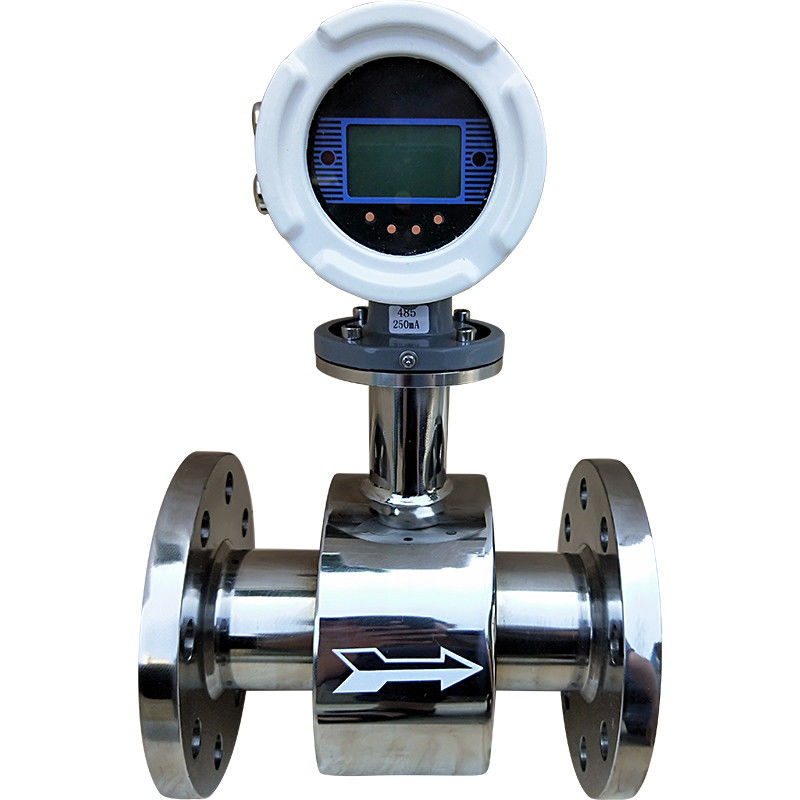 IP65 IP68 เครื่องวัดอัตราการไหลของกังหัน SST 1Cr18Ni9Ti วัสดุหน้าแปลนกราวด์
