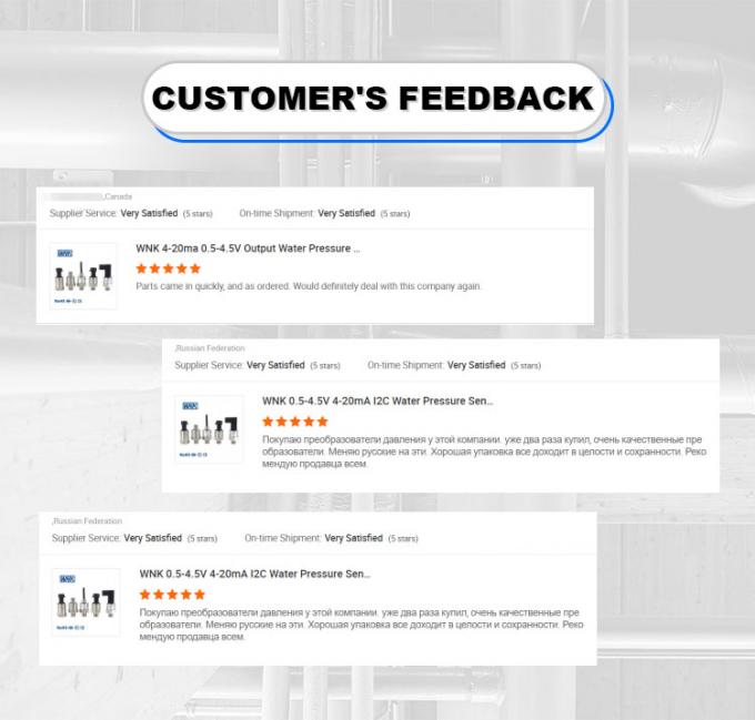 เซ็นเซอร์แรงดันน้ำมันแก๊ส OEM ODM ทรานสดิวเซอร์ 0